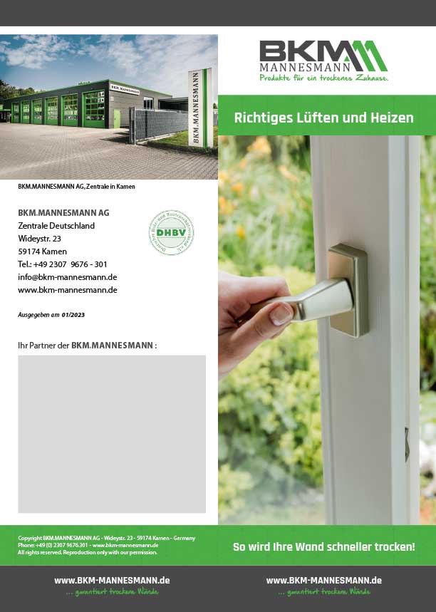 BKM-Flyer Richtiges Lüften und Heizen 