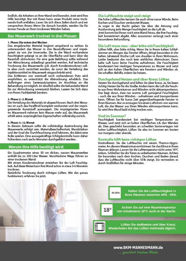 BKM-Flyer Richtiges Lüften und Heizen 