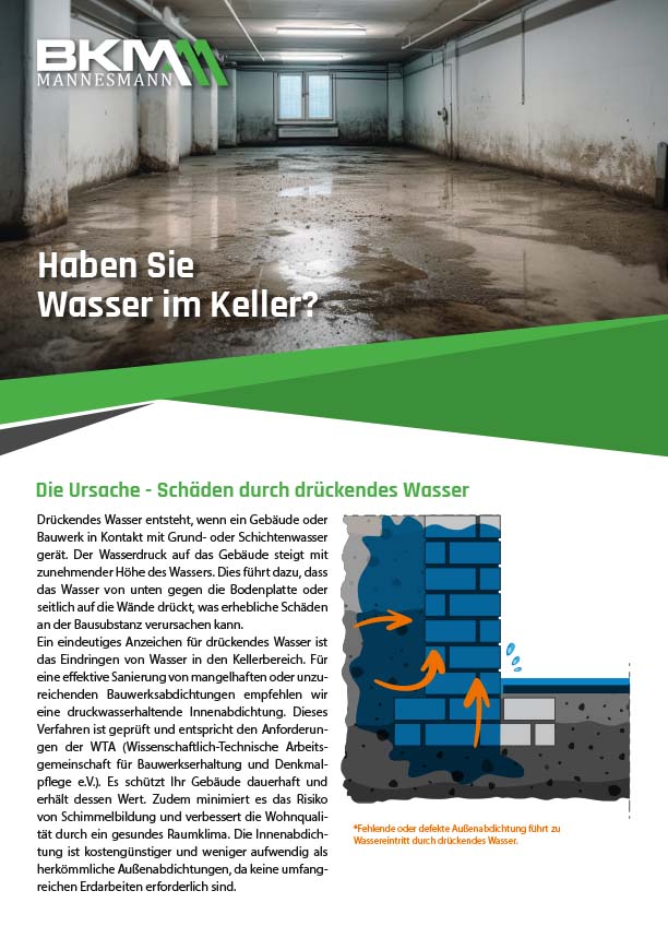 BKM-Systemlösungen: Druckwasserhaltende Innenabdichtung 