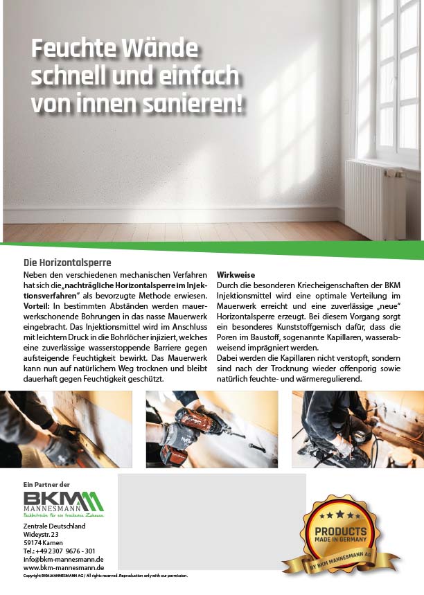 BKM-Systemlösungen: Horizontalsperre 