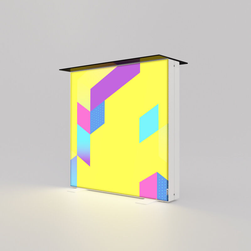 Leuchttheke schwarz, Rahmenbeleuchtung, 100 x 100 cm, beidseitig bedruckbar 