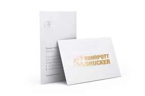 Visitenkarten mit Veredelung