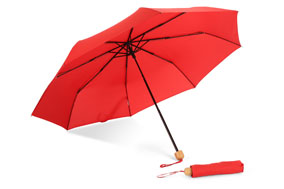 Regenschirme Impact AWARE™ rPET 190T Pongee Bambus Taschenschirme, 20.5 Zoll