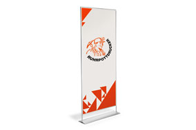 Standbanner magnetisch, System inkl. Druck