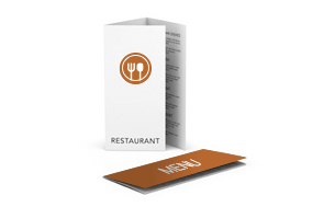 Speise- und Getränkekarten Speise- und Getränkekarten, Wickelfalz