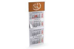4-Monatskalender (Mehrblock-Variante)