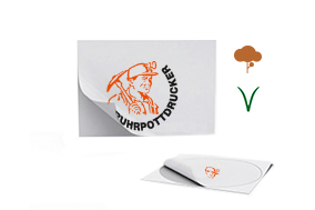 Vegane Outdoor-Aufkleber