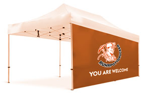 Seitenwände für Pavillon 6 x 3 m, bedruckt