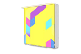 Leuchttheke weiß, Rahmenbeleuchtung, 100 x 100 cm, beidseitig bedruckbar