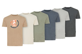 T-Shirts aus Bio- und Recycling-Baumwolle, ungefärbt