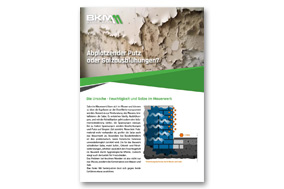 BKM-Systemlösungen: Sanierputzsystem