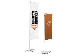 Square-Flag mit Ausleger, System inkl. Druck