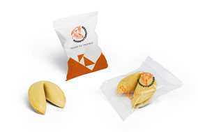 Süße Werbung & Snacks Glückskekse
