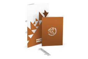 Mappen 2-teilig ohne Laschen mit Heftschlitz