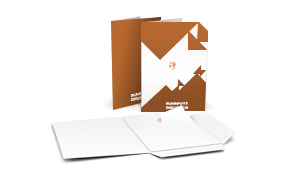 Mappen 2-teilig mit Laschen, Hochformat