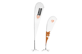 Drop-Flag, System inkl. Druck