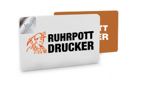 Plastikkarten mit Veredelung