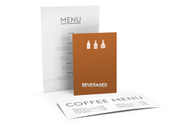 Speise- und Getränkekarten Speisekarten als Einzelblatt