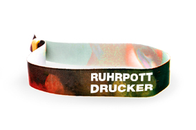 Kontrollbänder Stoff, bedruckt