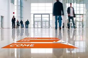 Fußbodenaufkleber Indoor