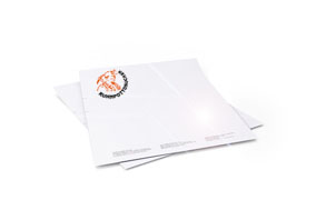 Briefpapier mit Veredelung