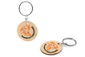 NFC-Schlüsselanhänger Bambus