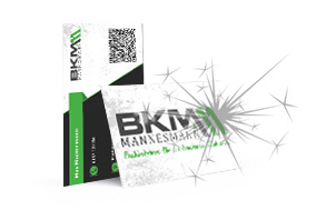 BKM Visitenkarte partieller Lack