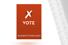 Wahlplakate aus Hohlkammerplatten
