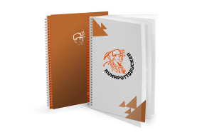 Magazine Wire-O-Bindung mit Polypropylen-Schutzumschlag