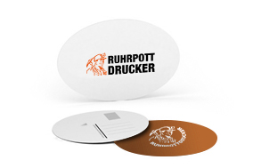 Postkarten, rund/oval