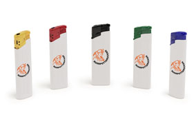 Feuerzeuge mit farbigem Kopf