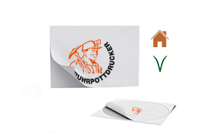 Vegane Indoor-Aufkleber