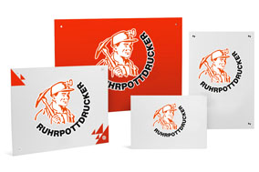 Werbeschilder inkl. Druck