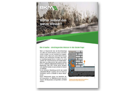 BKM-Systemlösungen: Wand-Sohlenanschluss