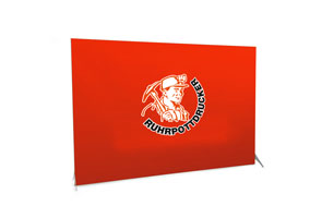 Spannrahmen Stellwand, System inkl. Druck