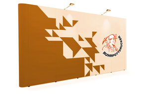 Faltdisplay Comfort, System inkl. Druck