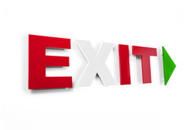 Einzelbuchstaben aus Acryl, mehrfarbig