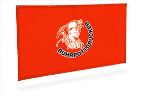 Bannerrahmen für Fassaden, Druck