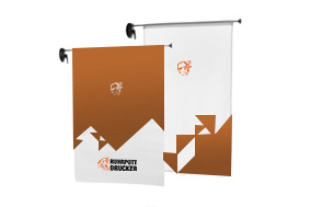 Window-Flags Window-Flag Outdoor, System inkl. Druck